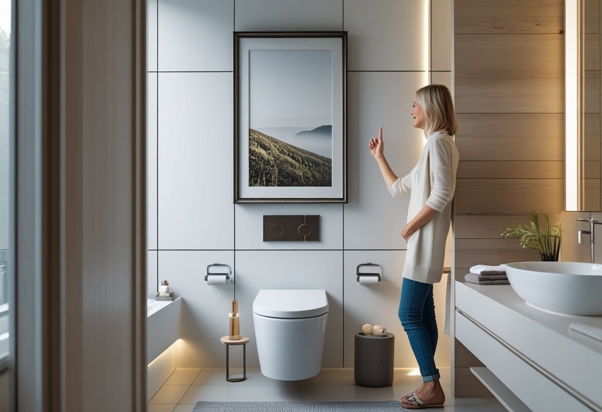 Saadan skaber du et stilfuldt hjem med fotokunst og toilet til vaegmontering